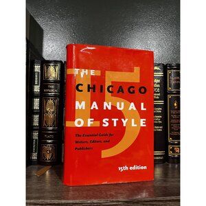 The Chicago Manual Of Style 15th Edition Hardcover Reference Book For Writers Ed